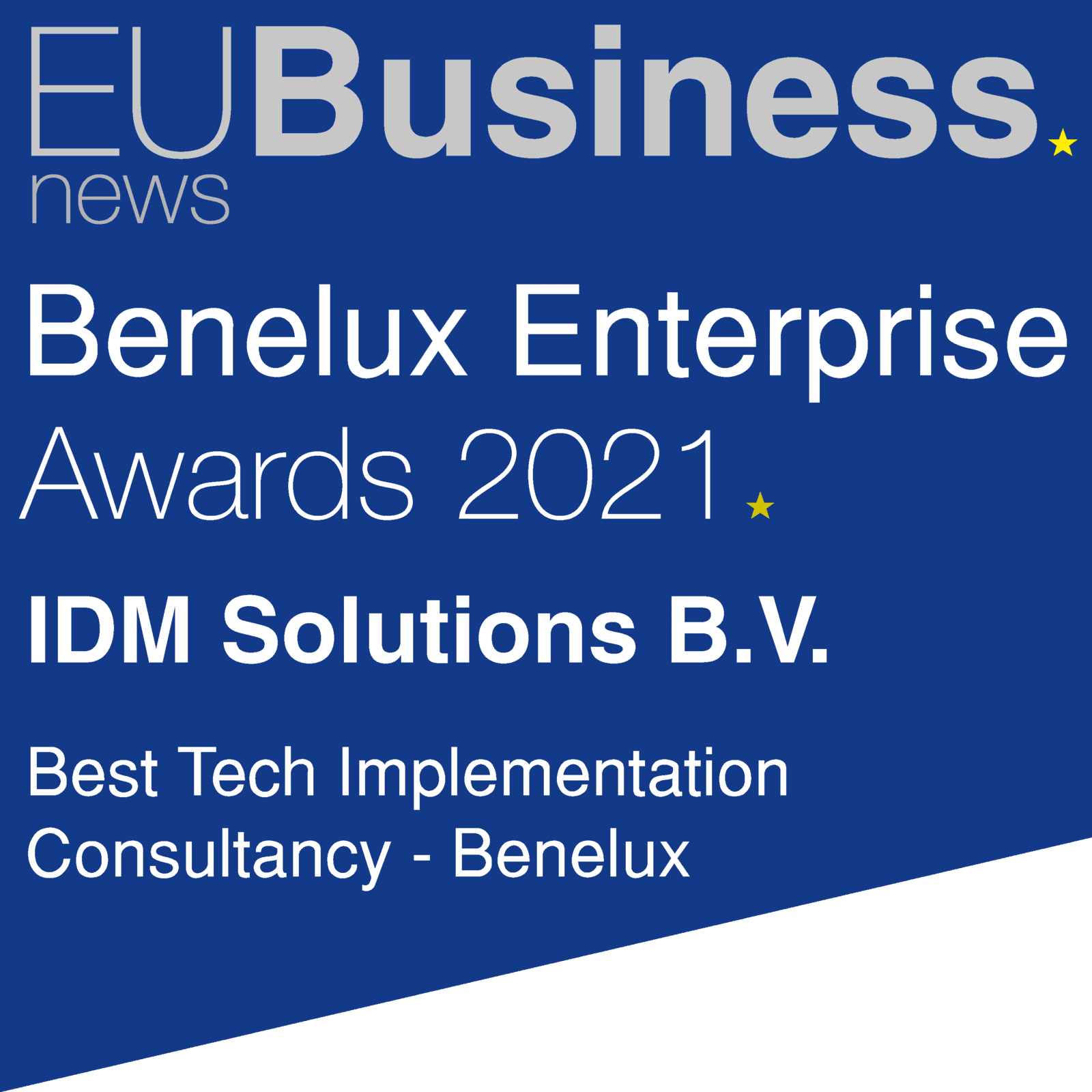 IDM Solutions 2021 Enterprise Award